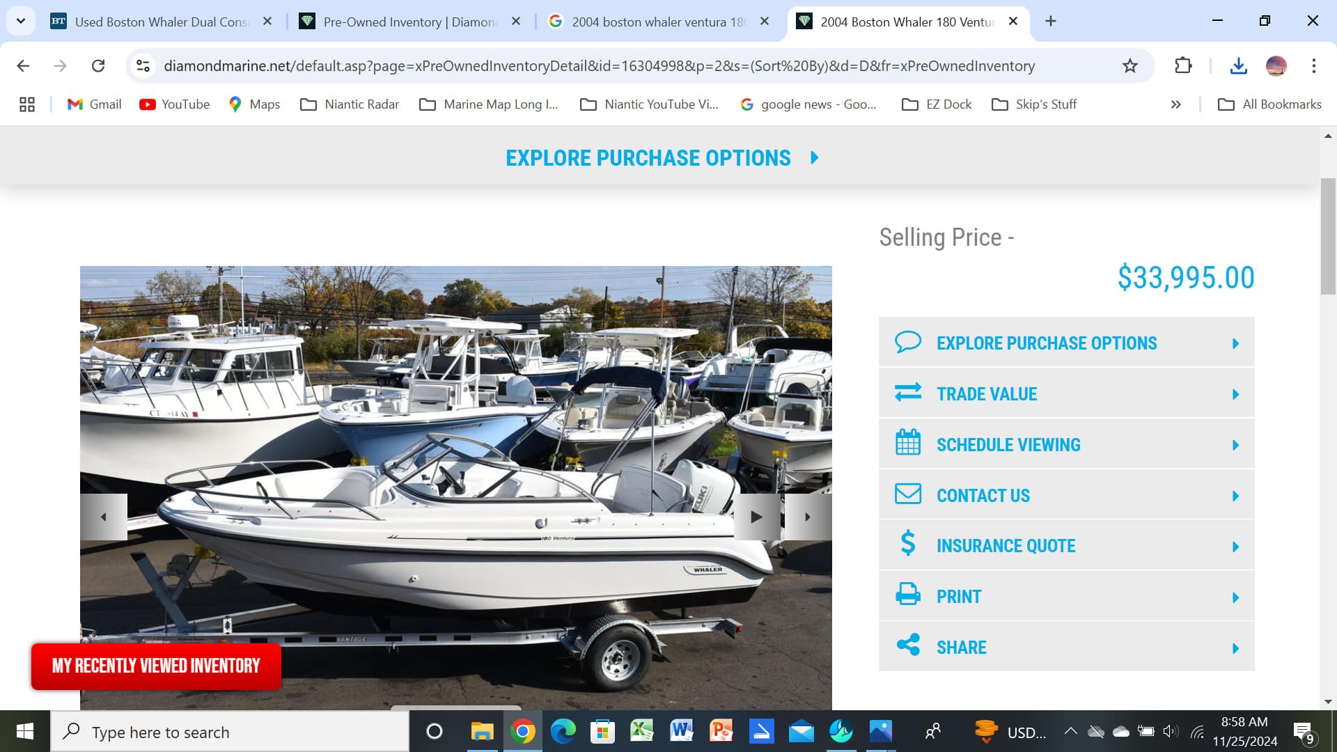 2004 Boston Whaler Ventura 180 thumbnail 1