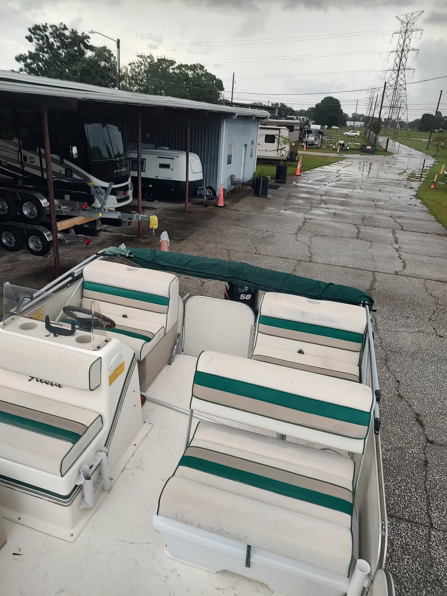 2011 Fiesta Sun Fisher (16 ft Pontoon) with 2017 Trailer thumbnail 1