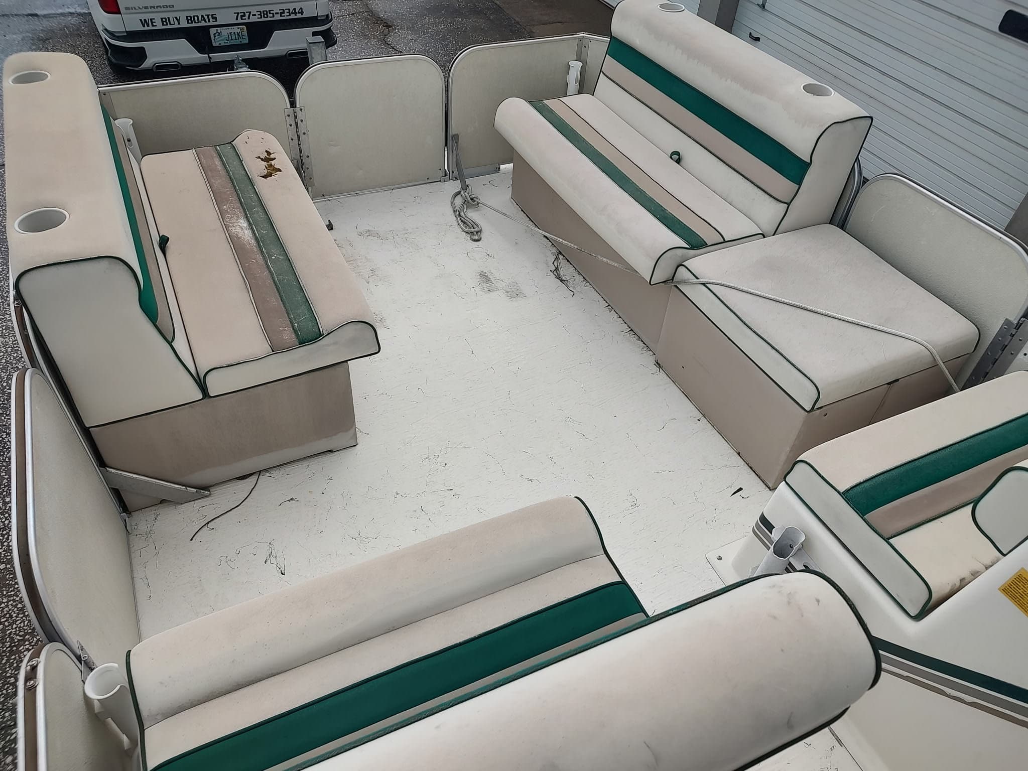 2011 Fiesta Sun Fisher (16 ft Pontoon) with 2017 Trailer thumbnail 2