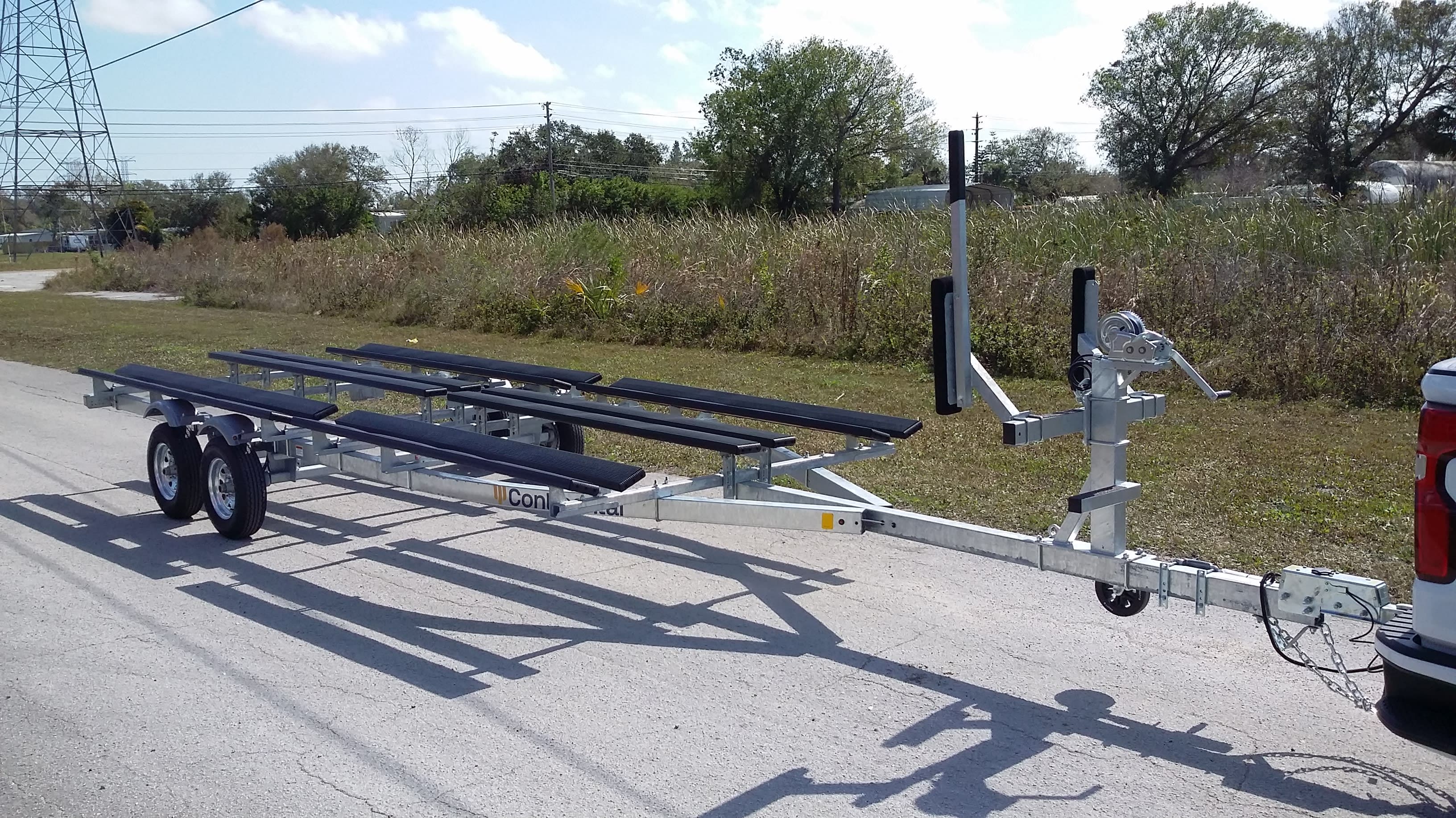 2025 Continental Pontoon Boat TRAILER Dual Tritoon (for pontoons & tritoons 22-27 ft)