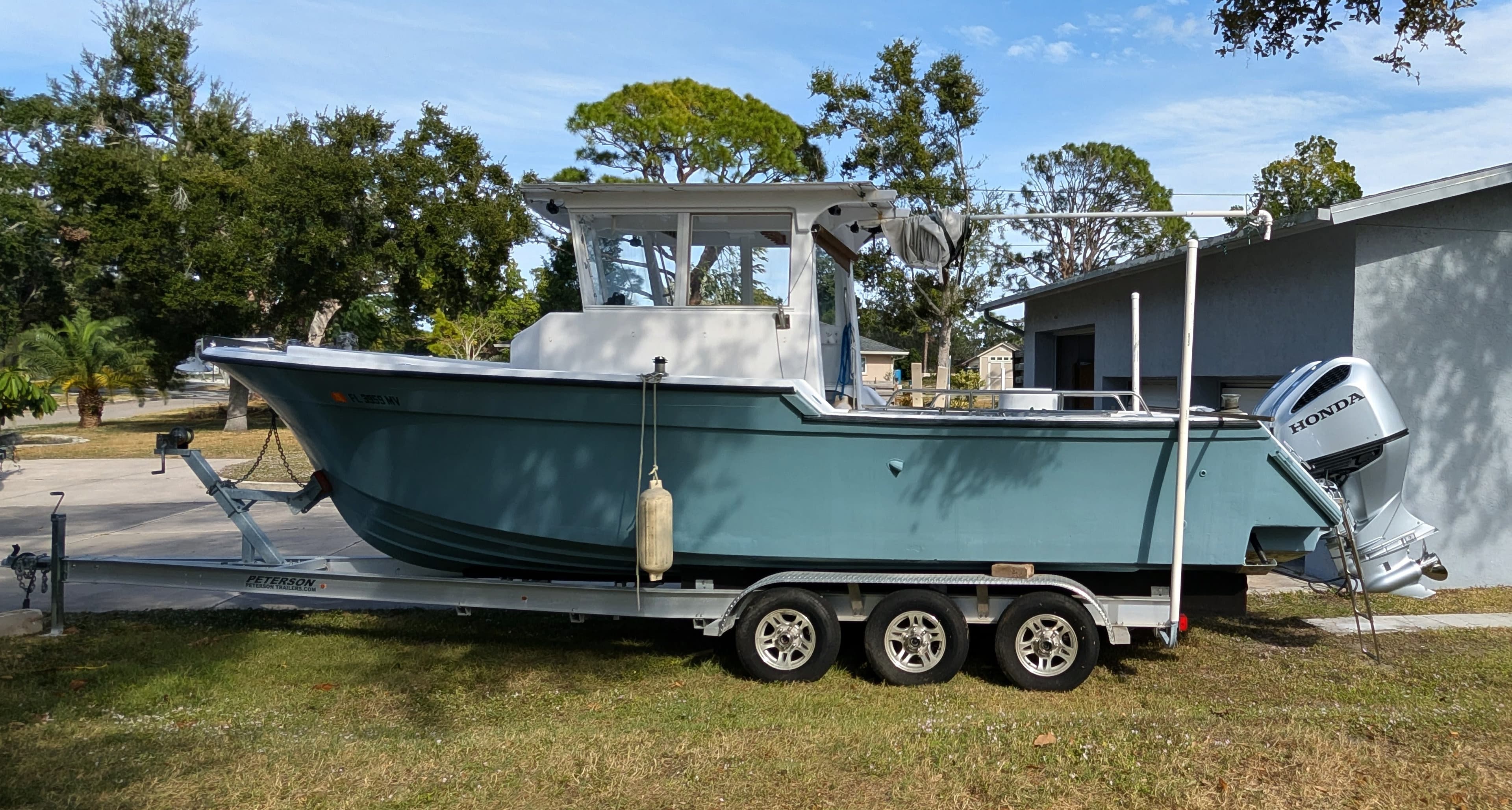 1971 Custom Tolley Craft 28' Sports Fisher thumbnail 1